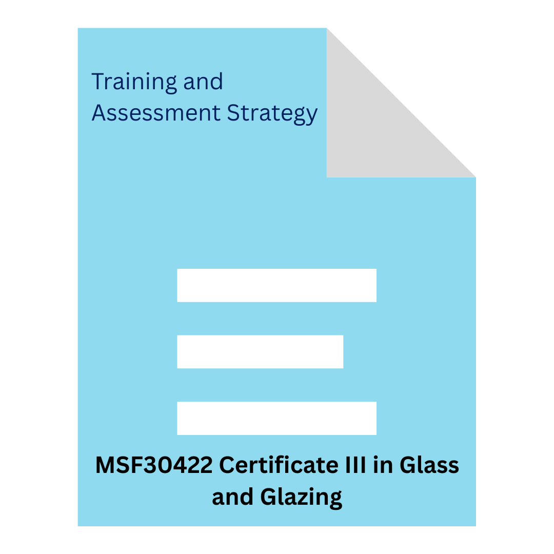 MSF30422 Certificate III in Glass and Glazing