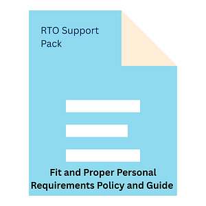 Fit and Proper Personal Requirements Policy and Guide