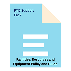 Facilities, Resources and Equipment Policy and Guide