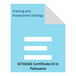 SIT31021 Certificate III in Patisserie